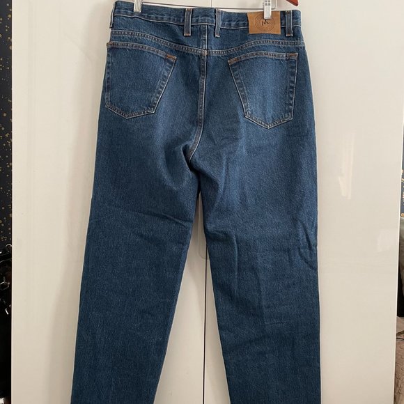 M SUPERIOR DURABLE MENS W 36 X 29 NAVY BLUE JEANS PANTS - Picture 2 of 4